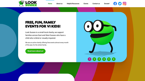 Screenshot of the Look Sussex website