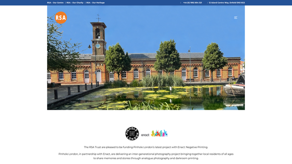 Screenshot of the Rsa Trust website