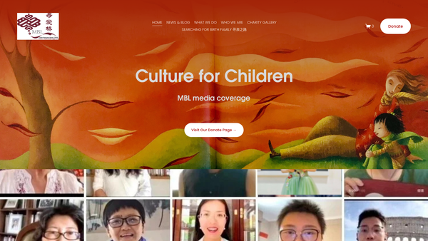 Screenshot of the The Mothers' Bridge Of Love website