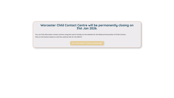 Screenshot of the The Worcester Contact Centre website