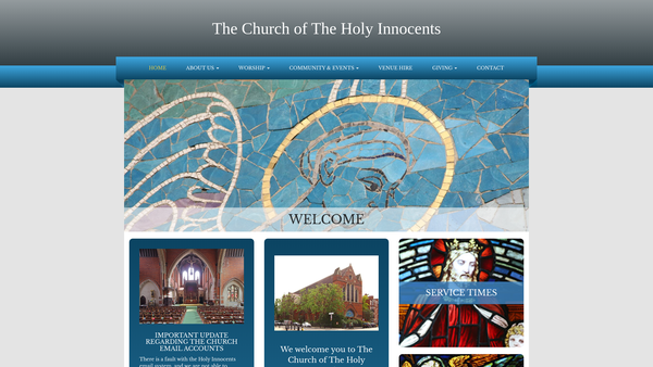Screenshot of the St John's Hammersmith Sunday School Fund website