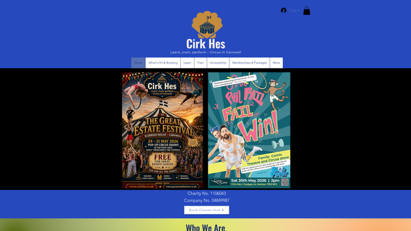 Screenshot of the Cirk Hes Ltd website