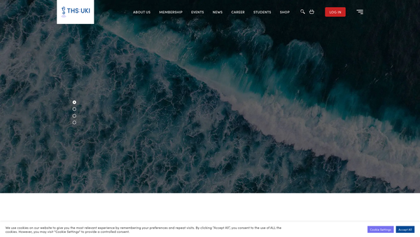 Screenshot of the The Hydrographic Society UK website
