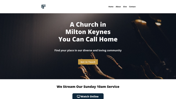 Screenshot of the Faith Tabernacle United Pentacostal Church Trust website