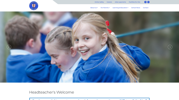 Screenshot of the Friends Of St Georges School website