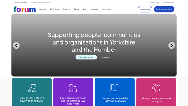 Screenshot of the Forum CIO website