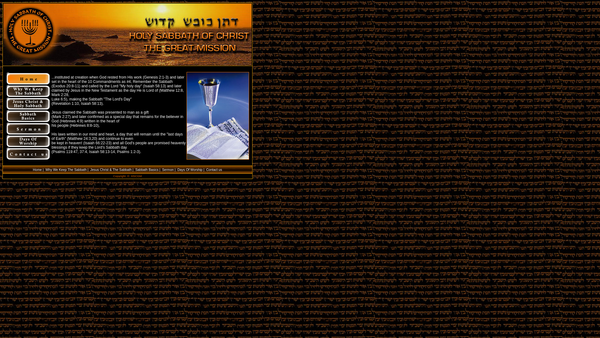 Screenshot of the Holy Sabbath Of Christ The Great Mission Ltd website