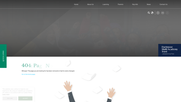 Screenshot of the Chagford Primary Parents Teachers And Friends Association website