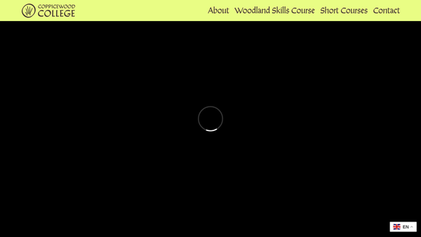 Screenshot of the Coppicewood College website