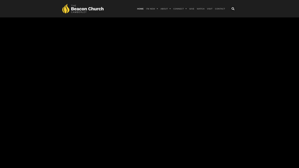 Screenshot of the The Beacon Church Camberley website
