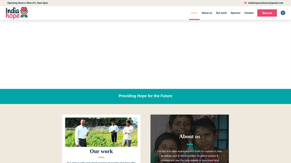 Screenshot of the Gospel For Tribals Social Service Society website