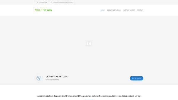 Screenshot of the Free The Way website