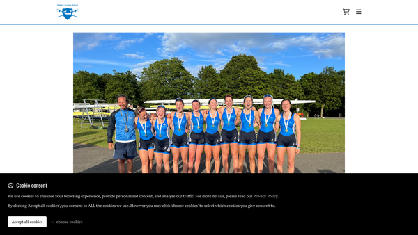 Screenshot of the Hinksey Sculling School Limited website