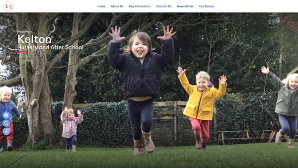 Screenshot of the Kelton Nursery website