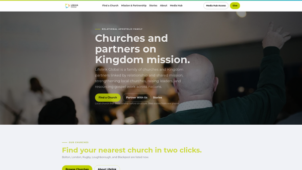 Screenshot of the Global Horizons Trust website