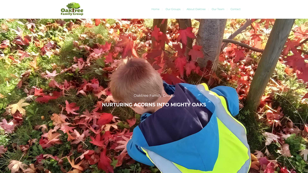 Screenshot of the Oaktree Family Group Ltd website