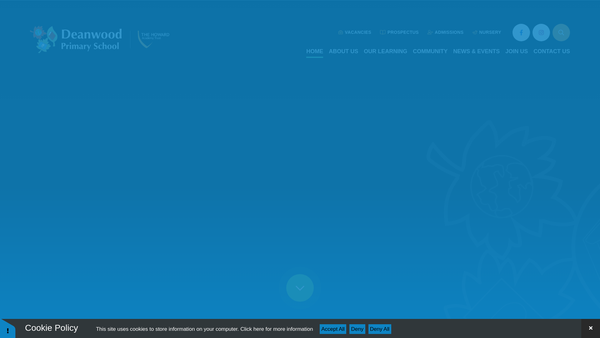 Screenshot of the Deanwood Primary School PTA website