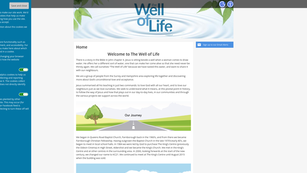 Screenshot of the The Well Of Life website