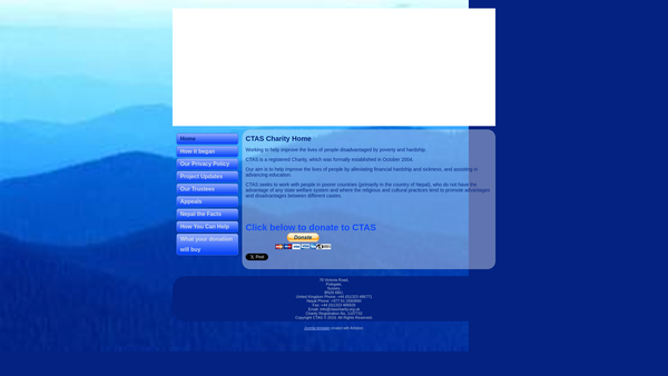 Screenshot of the Community Training Assistance And Support (Ctas) Limited website