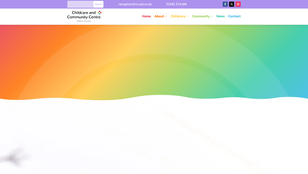 Screenshot of the The Childcare And Community Centres, Ashton And District website