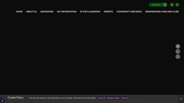 Screenshot of the Fleet Infant School Association website
