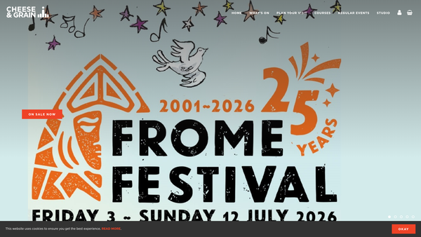 Screenshot of the Frome Cheese & Grain Limited website