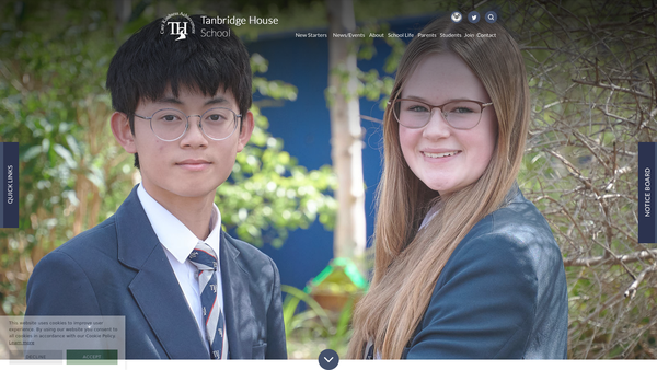 Screenshot of the School Fund website