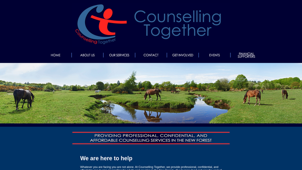 Screenshot of the Counselling Together website