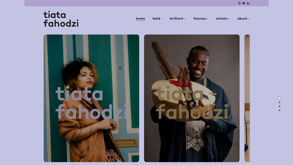 Screenshot of the Tiata Fahodzi Ltd website