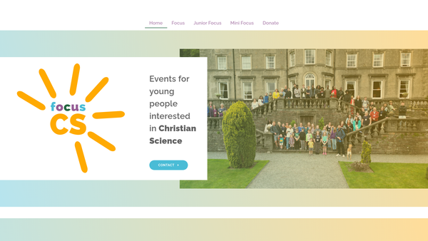 Screenshot of the Christian Science Committee For "Focus" website
