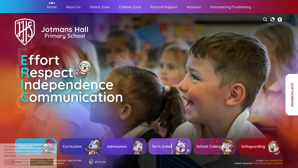 Screenshot of the Friends Of Jotmans Hall website