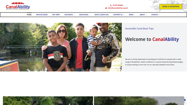Screenshot of the CanalAbility website