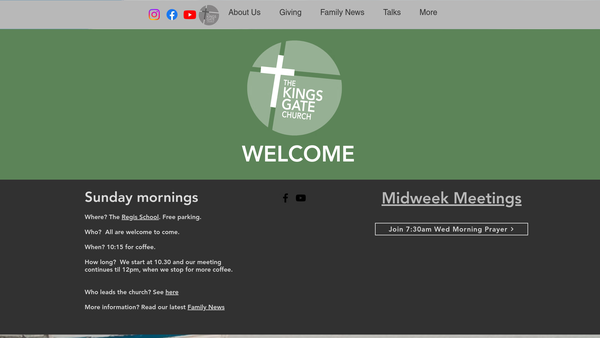 Screenshot of the The King's Gate Church (Bognor Regis) Ltd website