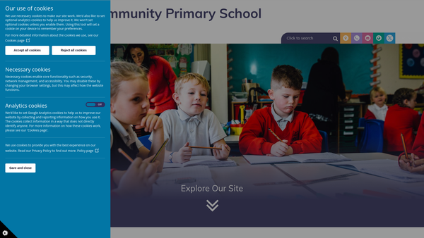 Screenshot of the The Hythe School Fund website