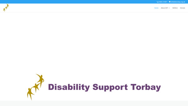 Screenshot of the Coalition Of Disabled People South Devon website