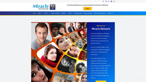 Screenshot of the The Miracle Network website