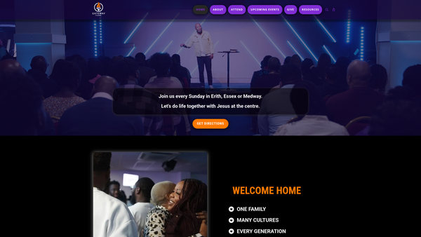 Screenshot of the Gateway Ministries website