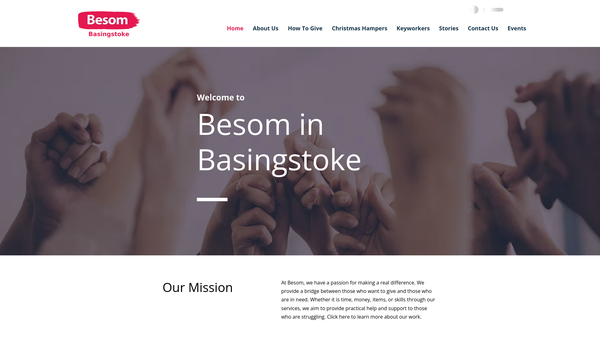 Screenshot of the The Besom In Basingstoke website