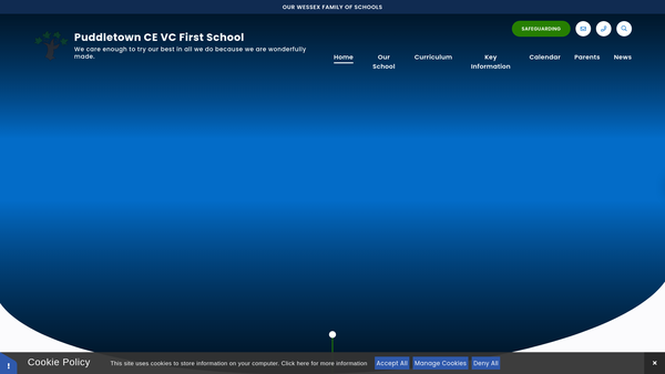 Screenshot of the Friends Of Puddletown School website