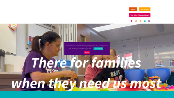 Screenshot of the Home-Start Wessex website