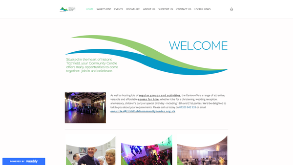 Screenshot of the Titchfield Community Association website