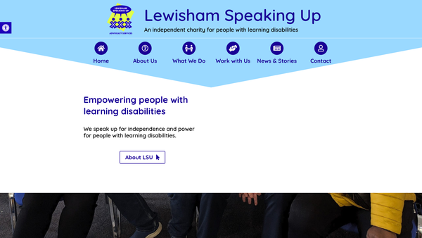 Screenshot of the Lewisham Speaking Up website