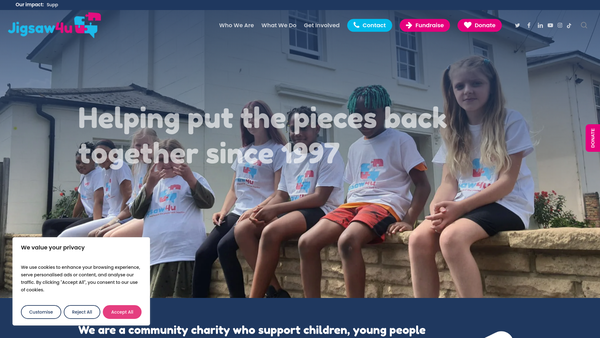 Screenshot of the Jigsaw4u Limited website