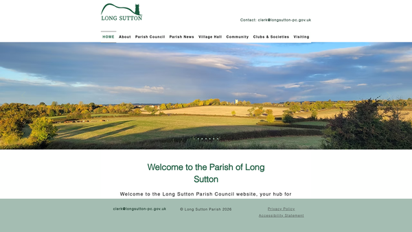 Screenshot of the Friends Of Long Sutton Church website