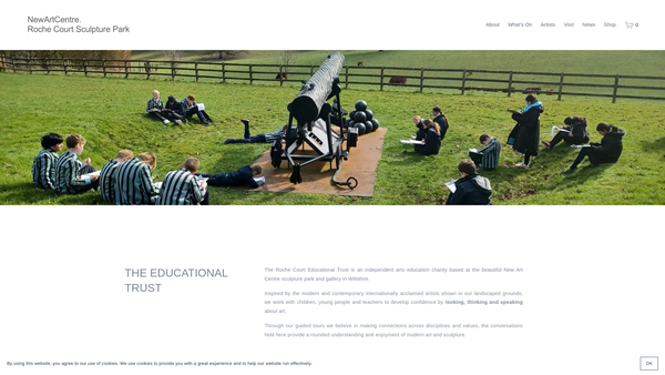 Screenshot of the The Roche Court Educational Trust website