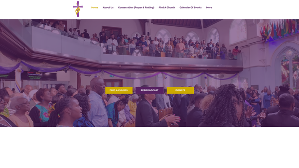 Screenshot of the The New Testament Assembly website