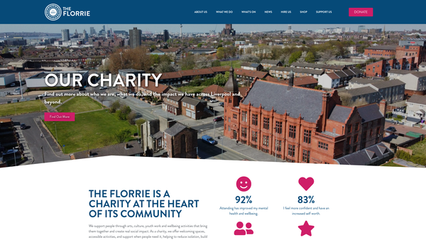 Screenshot of the The Florence Institute Trust Limited website