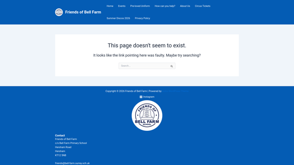 Screenshot of the The Friends Of Bell Farm School website