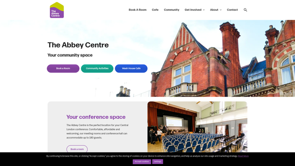 Screenshot of the Abbey Community Association Limited website
