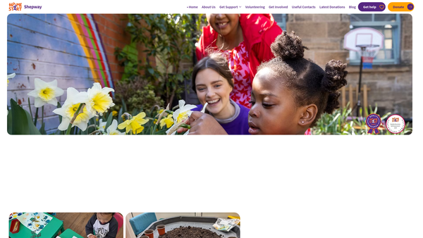 Screenshot of the Home-Start Shepway website